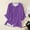 Purple, variant on Outfmvch Womens Button Up Shirts Linen Tunic Tops for Women V Neck Tops Outfits Button Down Shirts for Women Roll Up Short Sleeve Womens Linen Tops Gray L