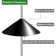 thumbnail image 6 of 19 Inch PP Squirrel Proof Baffle for Protecting Outside Pole Bird Feeders and Bird Houses, Pole Mount Raccoon and Squirrel Guard Stopper for Shepherd Hooks - Black, 2 Pack, 6 of 8