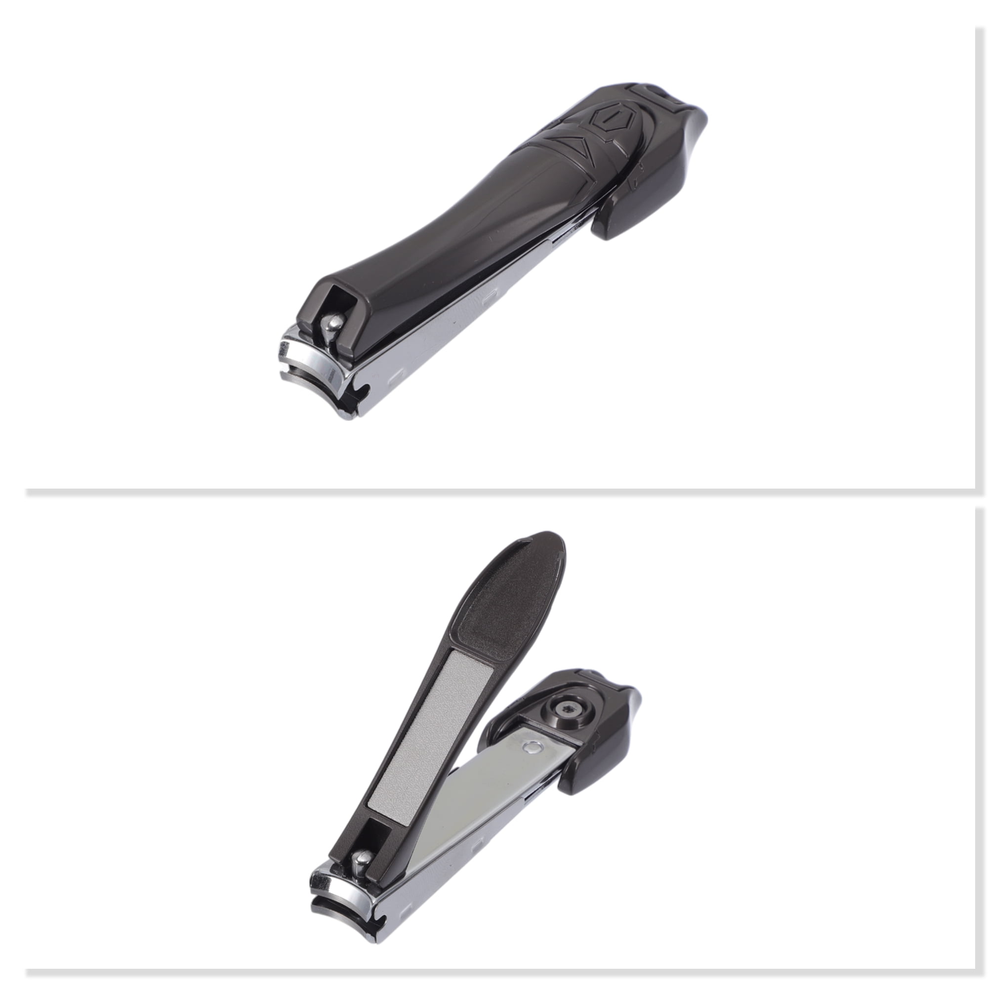Unique Bargains 1pc Fashion Nail Clipper 3.58"x 0.87" Titanium Tone Large