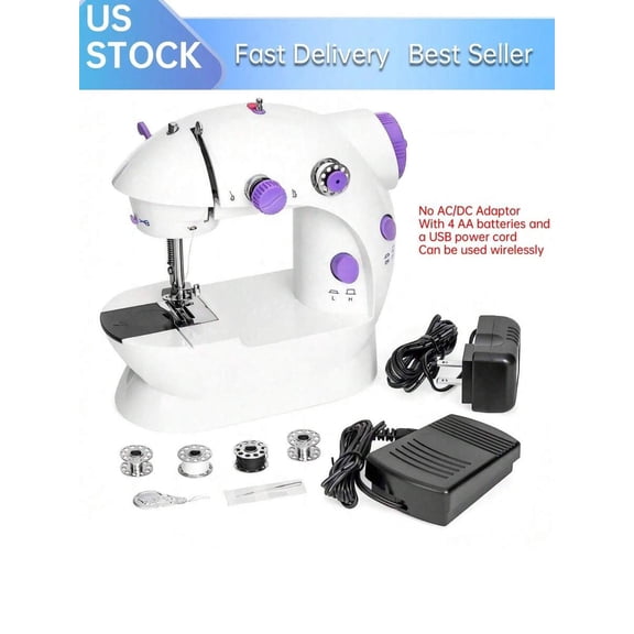 1 Pc Mini Portable Household Sewing Machine,Suitable For Beginners, Lightweight, Multifunctional Automatic Sewing Machine, A Must-Have For Children's Sewing Sets