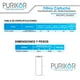 thumbnail image 3 of Filtro Cartucho de Polipropileno Termofusionado Purikor PKCPP2.5X40X5, 3 of 3