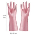 thumbnail image 3 of TOUMENY Waterproof Gloves, Assorted Colors for Kitchen Gardening Laundry, Easy to Clean Durable Protective Handwear, 3 of 6