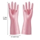thumbnail image 3 of Guantes De Lavado Para Mujer, De Goma Perlada, Para Uso Domstico, Talla M, Impermeables, Resistentes, Para Lavar Platos Y Ropa, 1 Par, Blancos, UKHBMC, 3 of 9