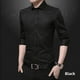 thumbnail image 1 of Camisa blanca de manga larga para hombre, de moda, de primavera y otoño, estilo coreano, de corte entallado, con silueta suave y decorativa, para hombre, 1 of 4