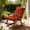 Red, variant on Rocking Chair Cushion High Back Seat Pad Thick Support Non Slip Fixed, Breathable Comfortable Durable Long Lasting Cushion, Chair Pad for Recliner Folding Chair Patio Home Seating