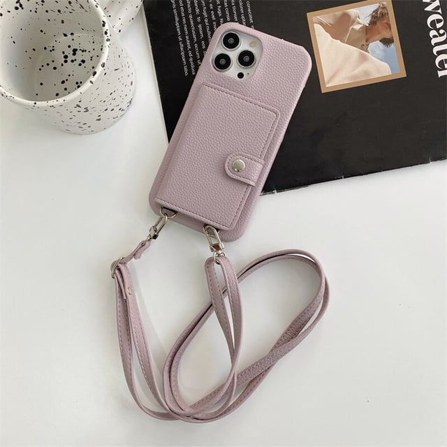Cartera de moda para iphone 13 12 mini 11 Pro Max X XR XS Max 7 8 plus, funda protectora con correa cruzada zhangmengya LED