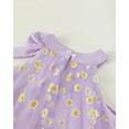 thumbnail image 5 of Little Girls Clothes Little Girls Tulle Dress 6Y Girls Summer Halter Dress 7Y Girls Sleeveless Solid Color Floral Dress Purple, 5 of 7