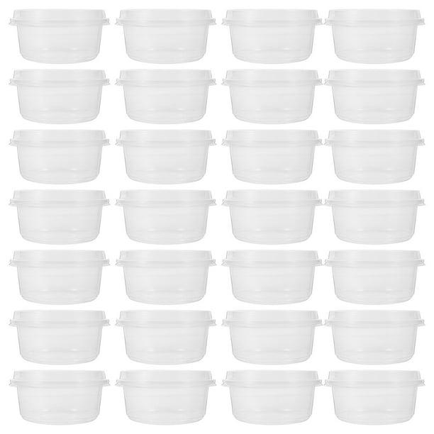 50 Sets of Disposable Bowls with Lids Airtight Soup Bowls Plastic Takeout Food Containers