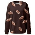 thumbnail image 5 of CAIXIA Football Sweatshirts for Women Breathable Quality Crew Neck Sweat Tops Long Sleeve Pullover Funny Graphic Sweater for Women Plus Size Fashion Fall Winter Clothes, 5 of 6