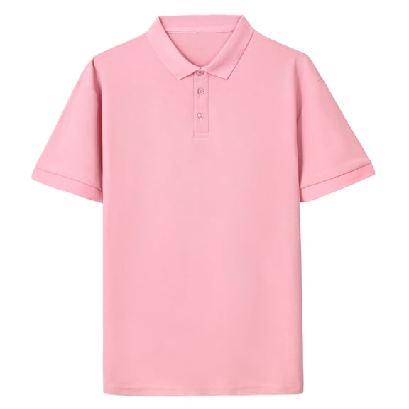 Zysthvn Casual Mens Shirts Casual Turn Down Collar Summer Mens Shirts Polo Short Sleeve Solid Shirts