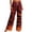 Wine A2, variant on Edvintorg Loose Pants for Women Halloween Printed Elastic Waisted Casual Lounge Trouser Lightweight Wide Leg Soft Pant with Drawstring Womans Clothes Khaki S-2XL