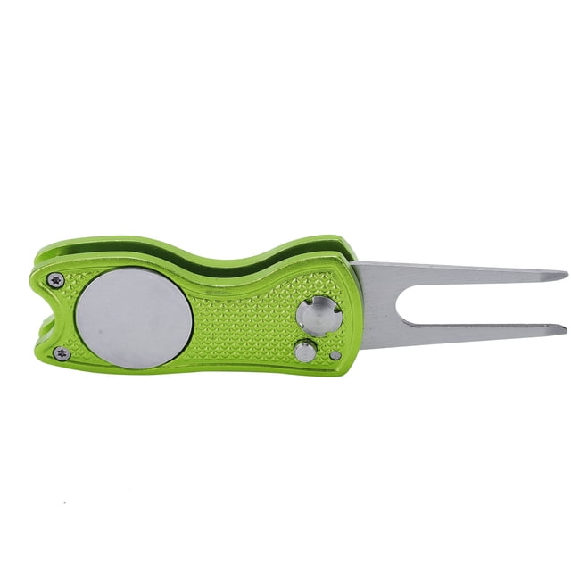 Divot Repair Tool, Foldable Pitchfork High Reliability Small Size Light Weight High Hardness Aluminum Alloy For Lime