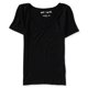 thumbnail image 2 of Camiseta básica ajustada Aeropostale con cuello en V para mujer color negro grande, 2 of 2
