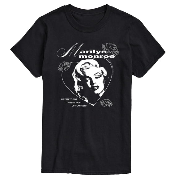 Marilyn Monroe - Heart and Lips - Men's Short Sleeve Graphic T-Shirt