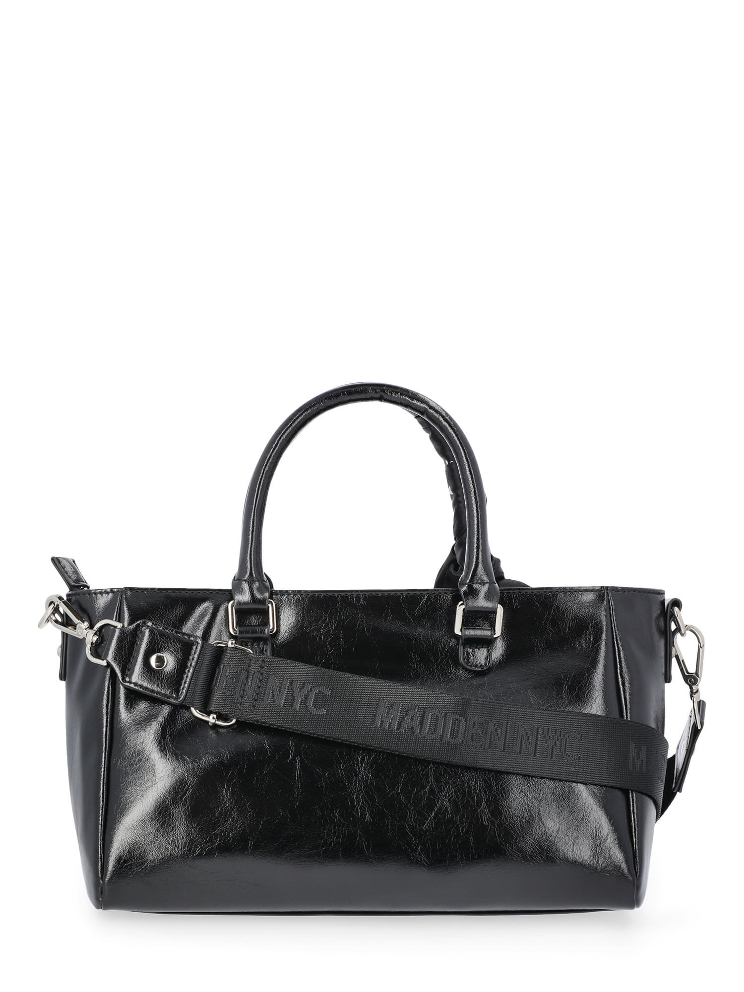 Madden NYC Women's Slouchy Top Handle Satchel, Black