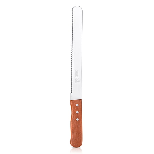 Mango de madera, hoja de sierra, herramientas de corte, espátula para fiesta de boda, utensilios decorativos, suministros para hornear, accesorios de cocina, 12 pulgadas, tipo 2 Eigraketly HA009690-06