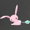 thumbnail image 2 of CafePress - Cute Bunny Poots Maternity T Shirt - Maternity Dark T-Shirt, 2 of 3
