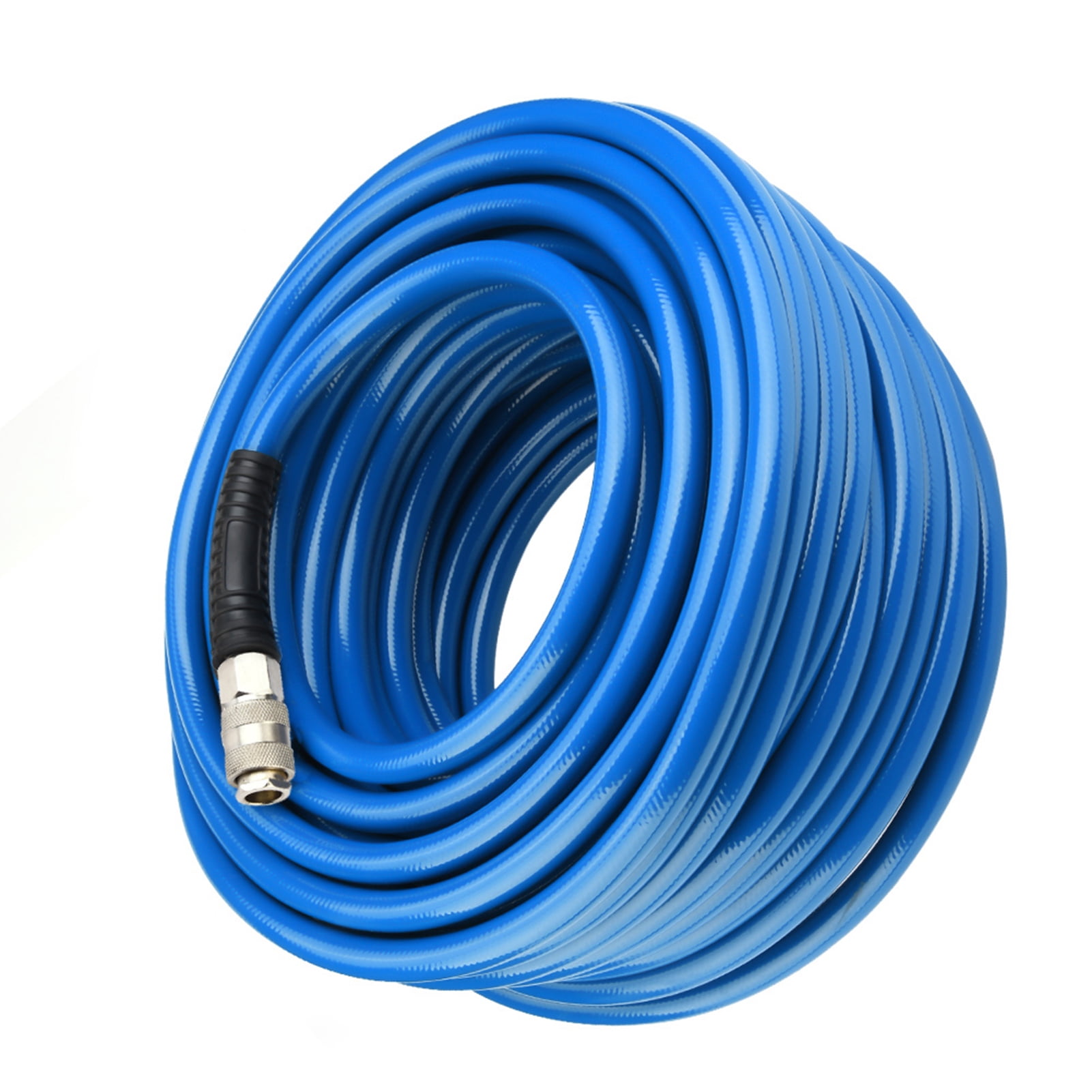 Pneumatic PVC Hose 30M Blue Flexible PVC Hose with Quick Connector for Air Compressor Industrial Use
