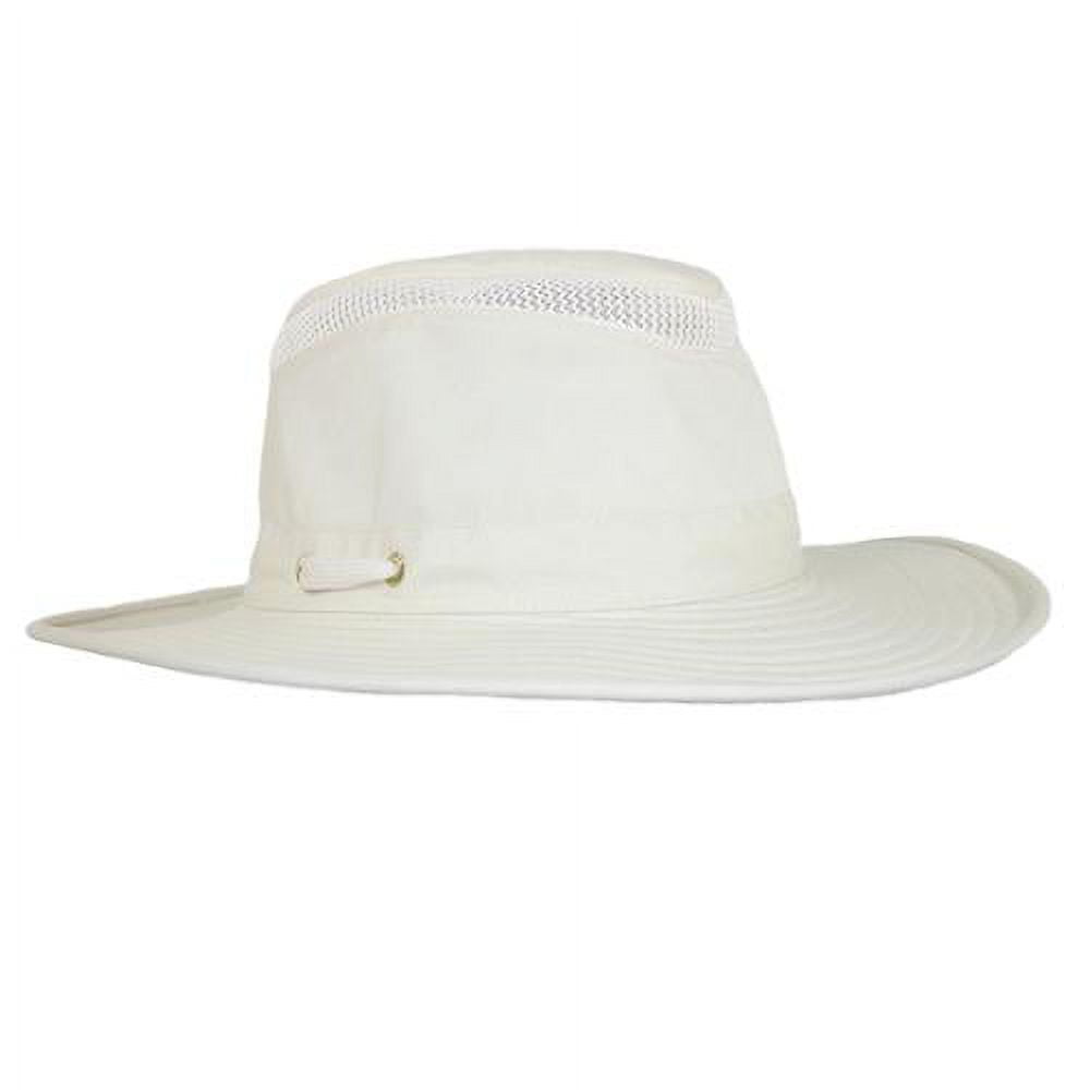 Tilley Size 7 5/8 or 23 7/8 in. Unisex LTM6 Broader Down-Sloping Brim UPF50+ AirFlo Hat, Solid Olive