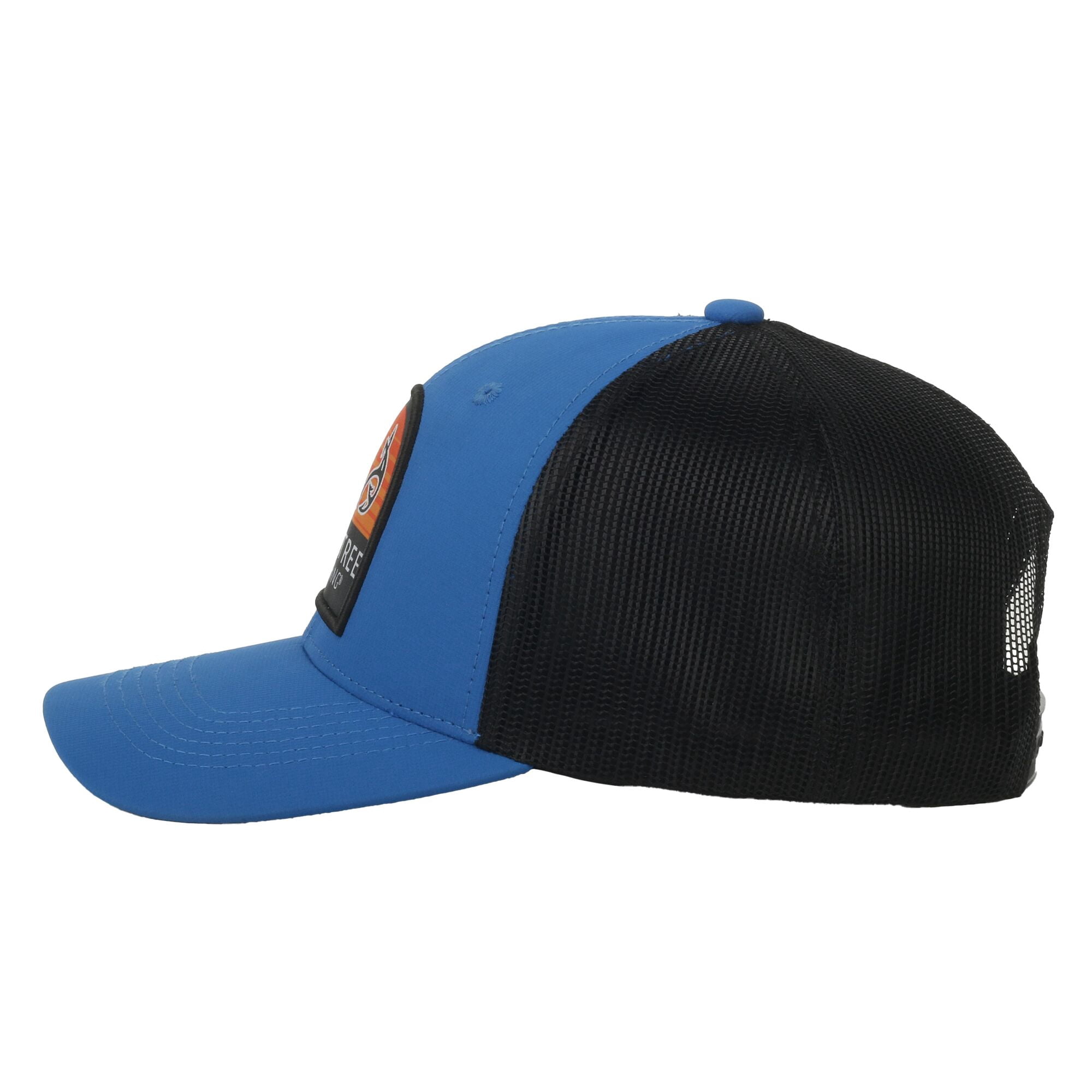 Realtree® Fishing Royal/Black 6-Panel Cap – Structured, Logo Patch, Snapback, One Size