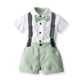 thumbnail image 3 of Fesfesfes Baby Boy Boho Outfit Boys Short Sleeve Top&Strap Shorts Suit Outfit For Baby Toldders Shirts, Photography Performance Set 18-24 Months, 3 of 9