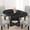 Black, variant on Gaderth Extendable Dining Table for 4-8, 43.3 Inch - 59.06 Round Dining Table, Transformer Oval Kitchen Table with Wooden Pedestal Base for Kitchen, Apartment