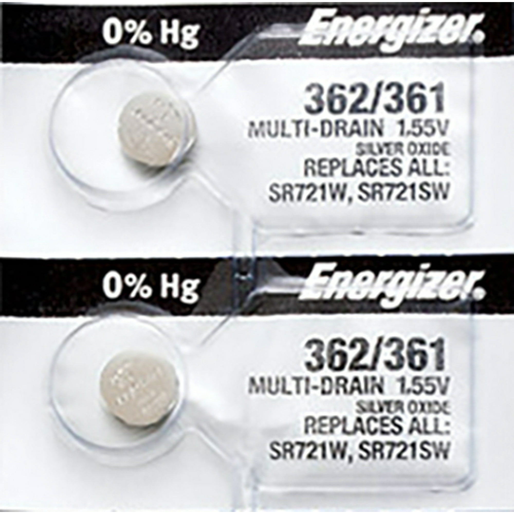 2 x Energizer 362 Watch Batteries SR721SW or 361 Battery Walmart