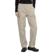 MAZEL UNIFORMS UNISEX ELASTIC WAIST SCRUB PANTS WITH CARGO POCKETS- REGULAR + PETITE + TALL