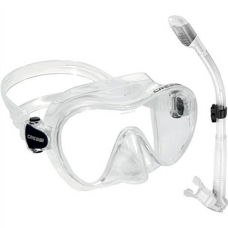 Cressi Scuba Diving Snorkeling Freediving Mask Snorkel Set, (Best Scuba Mask For Women)
