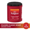 thumbnail image 2 of (6 Pack) Folgers Classic Roast, Medium Roast, Ground Coffee, 33.7 oz Canisters, 2 of 11