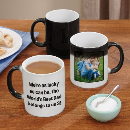 Personalized Any Message and Photo Color Changing Coffee (Best Gifts For Men Under 50 Dollars)