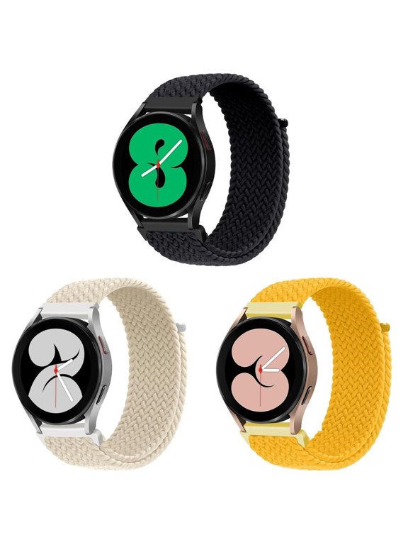 20mm 22mm Braided Bands for Samsung Galaxy Watch 4/5 Band 44mm 40mm/Classic 46mm 42mm/Active 2, 22mm Nylon Loop Wristband Strap for Samsung Watch 5 pro 45mm/3/Gear s3 frontier bands