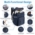 thumbnail image 3 of Portable Backpack Cooler Insulated Leak Proof, 45 Cans Cooler Backpack for Beach Camping Hiking, Waterproof Ice Cooler Bag, Large Capacity Lunch Back Pack for Man Woman, 3 of 7