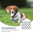thumbnail image 3 of BESTYASH 12Ud Protectores De Identificación Para Mascotas Silenciadores De Placas Negro, 3 of 6