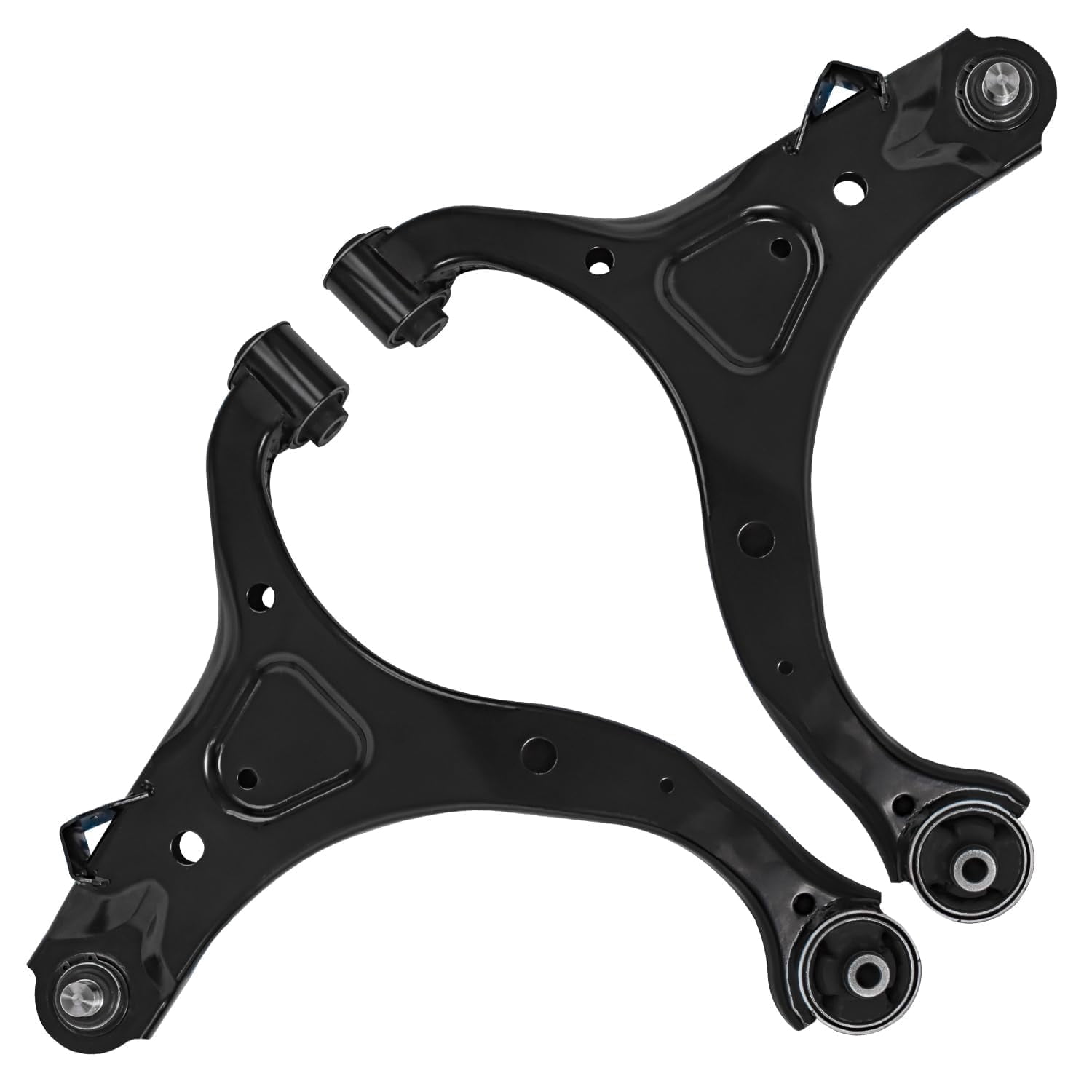 Detroit Axle - 6pc Front End Suspension Kit for Hyundai 2007-2012 Santa Fe, 2011-2013 Kia Sorento, 2 Lower Control Arms with Ball Joints 4 Inner and Outer Tie Rod End Links Replacement