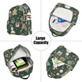 thumbnail image 5 of FORMRS Mini Backpack Purse for Women Travel Daypack Casual Shoulder Bag, Green Christmas Trees, 5 of 7