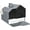 Gray, variant on Solar Floor Lamp, Outdoor Rattan Garden Lantern Pathway Light & Decorative Driveway Lighting, Black