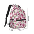 thumbnail image 2 of Yiaed Lilies Flowers Print School Backpack College Backpack Daypacks for Students High School Spacious and Durable Daypack for Work and Travel-One Size, 2 of 6