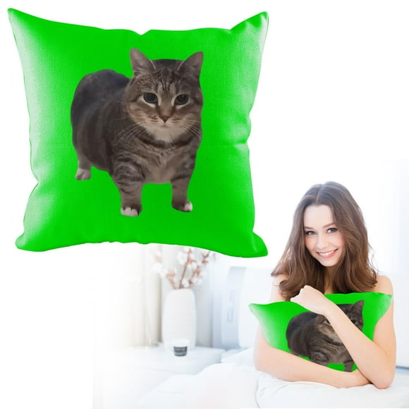 Jiuaui Clearance Pillow Case Oiiai Cat Pillowcase Cute Cat Design Throw Pillow Cover For Home Decor Soft And Cozy Cushion Case For Cat Lovers