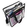 thumbnail image 3 of Bolsos De Hombro De Cuerpo Cruzado De Pvc Transparente Bolso De Compras Transparente Con 2 Correas De Hombro De Moda Ajustables Y Bolsillo Con Cremallera Eigraketly AP008097-03, 3 of 6