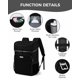thumbnail image 4 of Mochila térmica BAGLHER 33L a prueba de fugas impermeable negra, 4 of 9