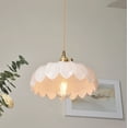 thumbnail image 4 of Flower Glass Pendant Light, Ceiling Colorful Pendant Lamp, Modern Farmhouse Pendant Light Fixture, Pendant Lighting for Kitchen Sink Island Dining Room Table Bar Counter Entrance Cafe, 4 of 6