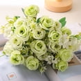 thumbnail image 2 of Mdesiwst 1 Bouquet Artificial Rose 10 Forks Exquisite Lifelike Easy Care Decorative Simulation Flower, 2 of 7