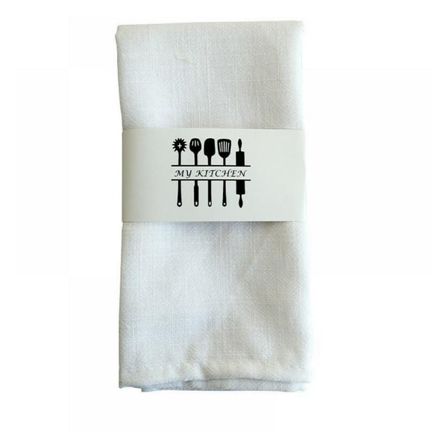 Cloth Dinner Napkins in Cotton Flax Fabric with Hemstitched & Tailored