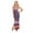 Purple Orange, variant on White Mark Women's Sleeveless Nila Bodycon Maxi Dress