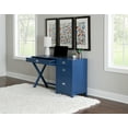 thumbnail image 5 of Linon Lakelyn 4-Drawer Desk, 48" Wide with Side Storage, Navy Finish, 5 of 30
