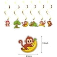 thumbnail image 3 of Cartoon Monkey Birthday Party Supplies, Includes Happy Birthday Banner, Latex Balloons, Cake Toppers for  Monkey Theme Kids Birthday Party Decorations, 3 of 6