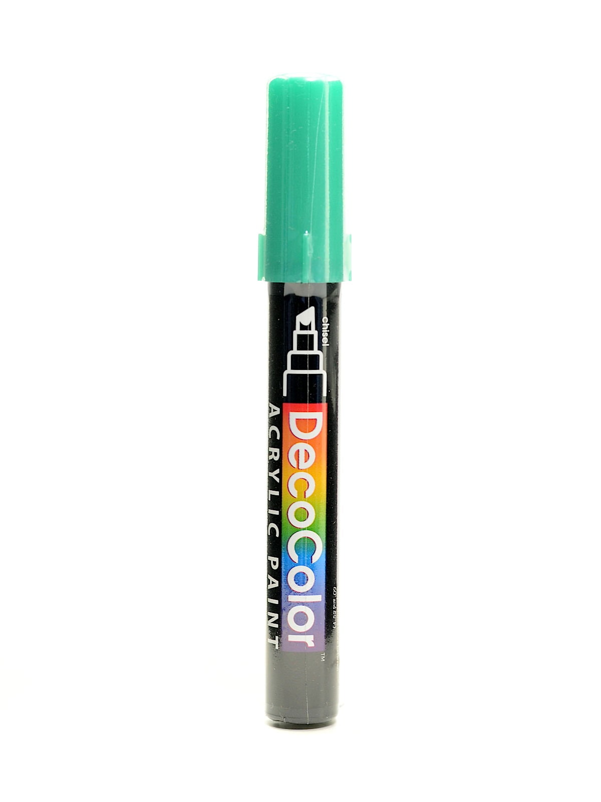 Decocolor Acrylic Paint Markers metallic green, chisel tip (pack of 6