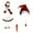Multi-color, variant on 60 X 60cm Christmas Snowman Decorating Making Kit Outdoor Fun Christmas Winter Holiday Party Snowman DIY Making Kit Decoration Gift Party Set Fun