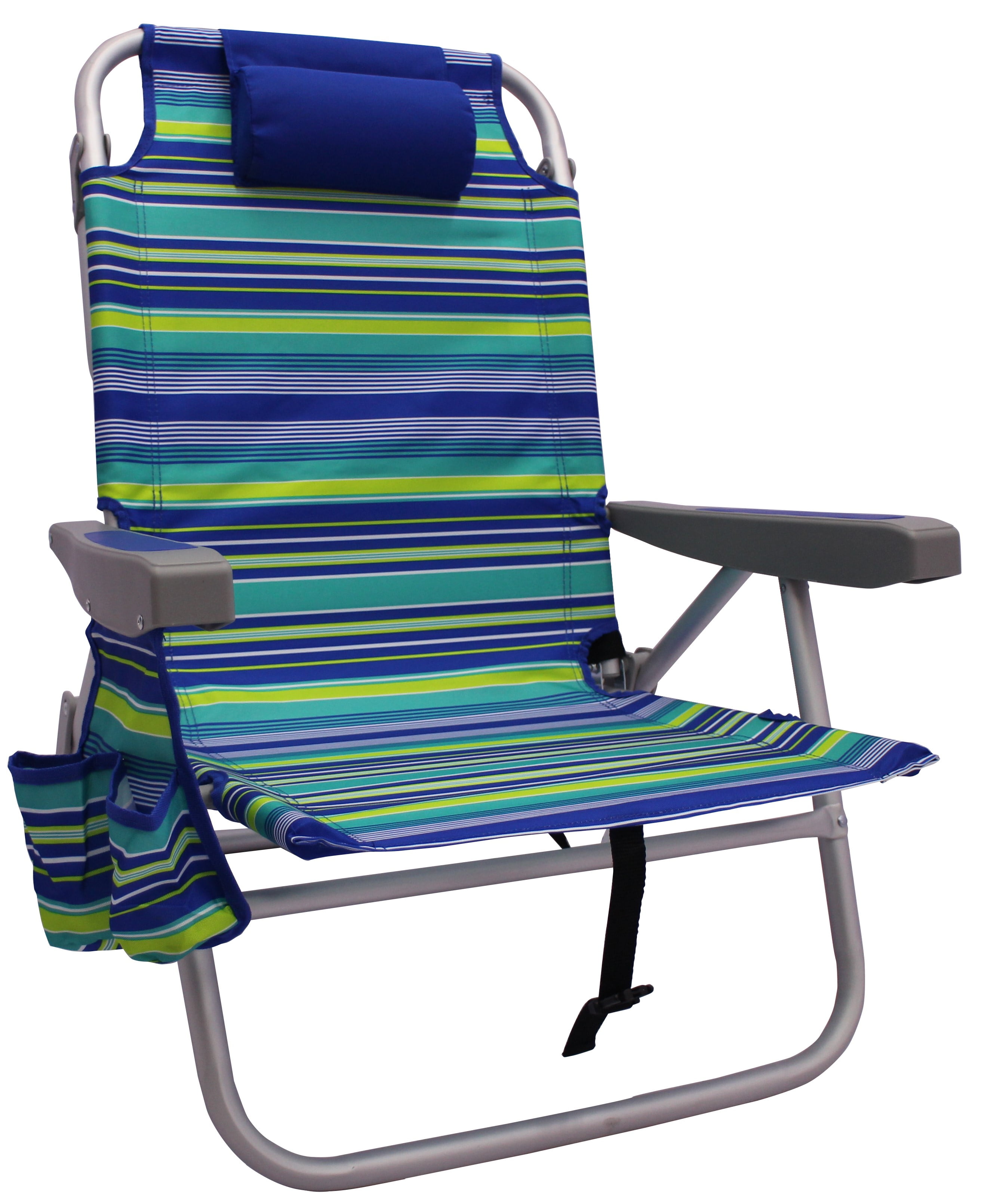 Simple Reclining Backpack Beach Chair for Large Space